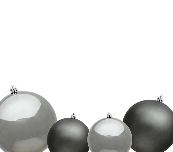 Pewter Christmas Ball Ornaments
