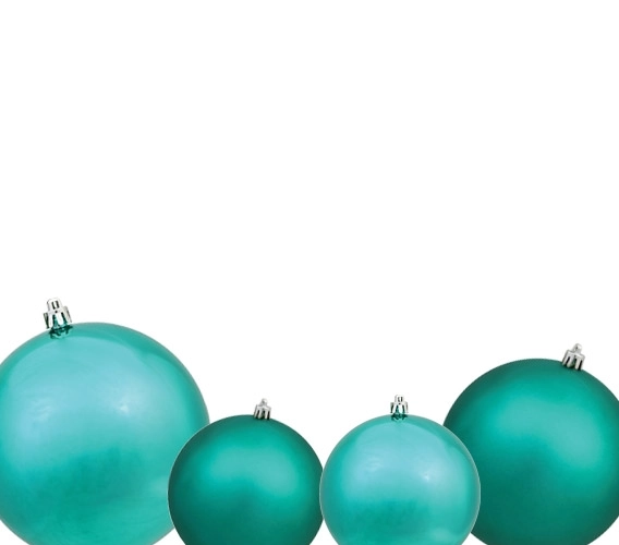 Teal Christmas Ball Ornaments