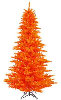 Orange Colored Christmas Tree