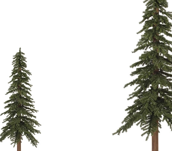 Artificial Alpine Christmas Trees