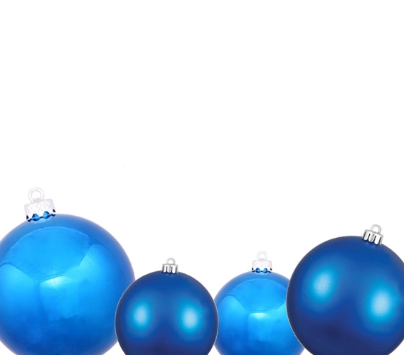 Blue Christmas Ball Ornaments
