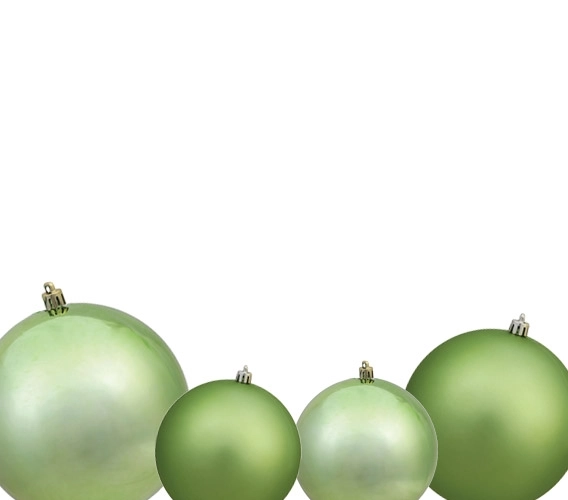 Celadon Christmas Ball Ornaments