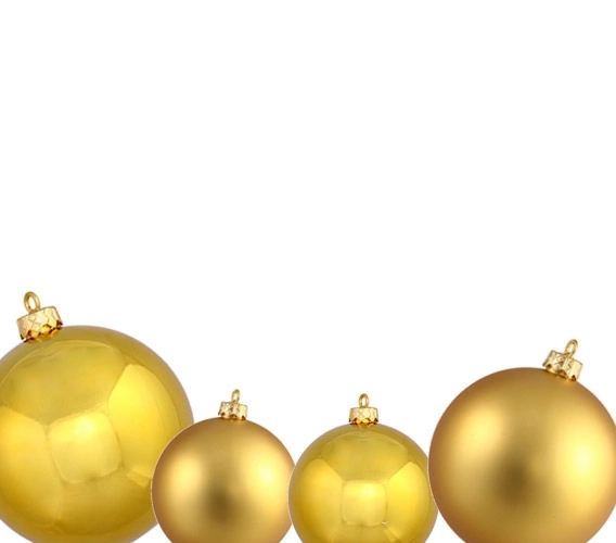 Gold Christmas Ball Ornaments