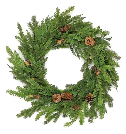 Nordic Fir Wreath 23"