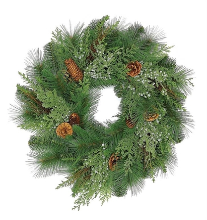 Austrian Pine Wreath 24"