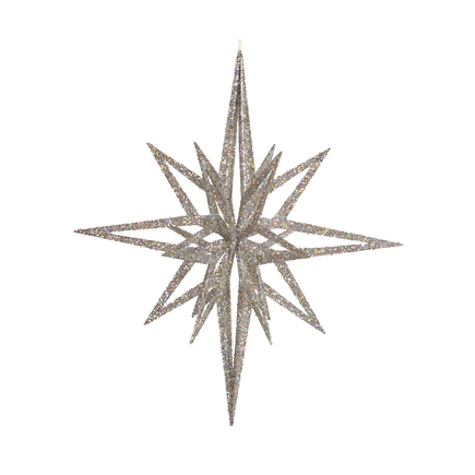 Bethlehem Glitter Star 24" Iridescent