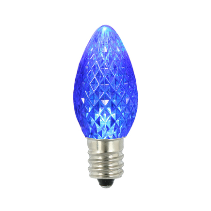 LED C7 Replacement Bulbs Set of 25 Blue