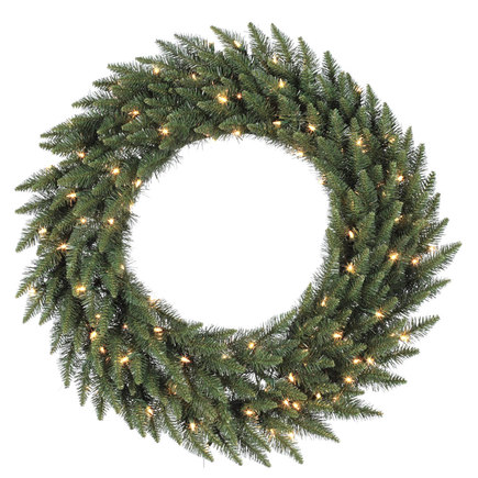 8' Camdon Fir Wreath LED Multi
