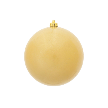 Champagne Ball Ornaments 4.75" Candy Finish Set of 4