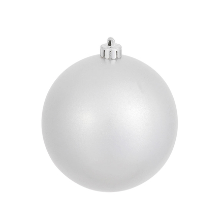 Silver Ball Ornaments 3" Candy Finish Set of 12