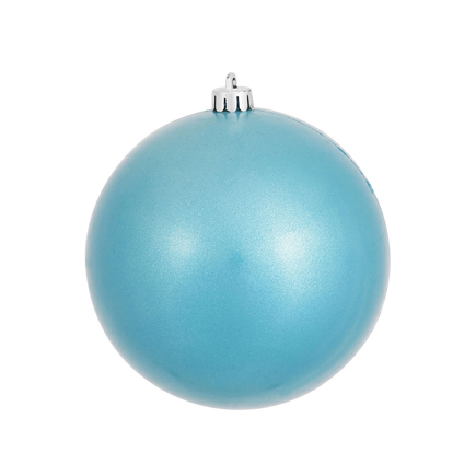 Turquoise Ball Ornaments 3" Candy Finish Set of 12