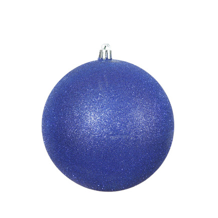Cobalt Ball Ornaments 10" Glitter Set of 2