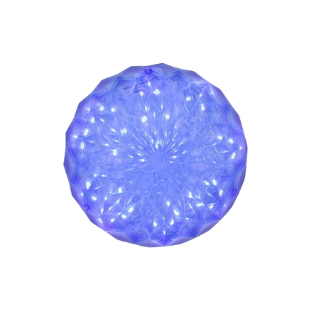 LED Crystal Ball Blue 6"