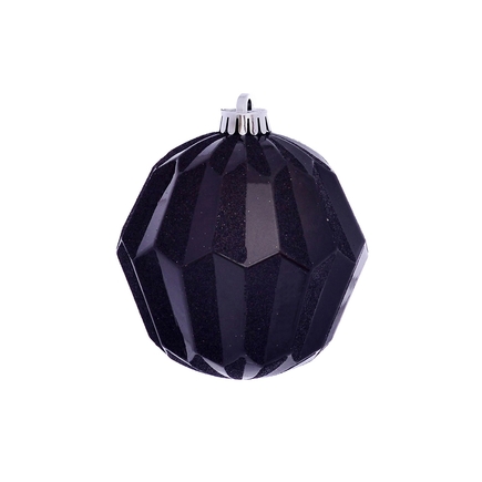 Elara Sphere Ornament 5" Set of 3 Black