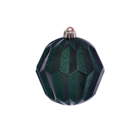 Elara Sphere Ornament 5" Set of 3 Emerald