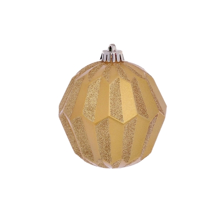 Elara Sphere Ornament 5" Set of 3 Gold