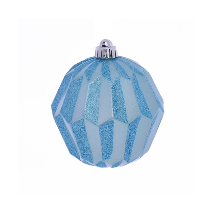 Elara Sphere Ornament 5" Set of 3 Ice Blue