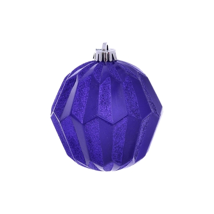 Elara Sphere Ornament 5" Set of 3 Purple