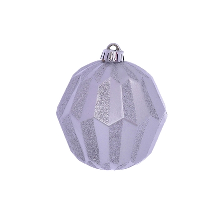Elara Sphere Ornament 5" Set of 3 Silver