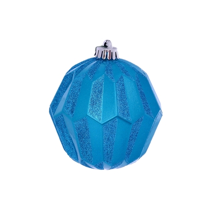 Elara Sphere Ornament 5" Set of 3 Turquoise