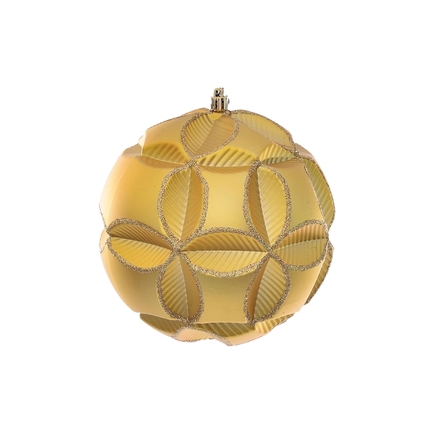 Tokyo Sphere Ornament 6" Set of 2 Gold
