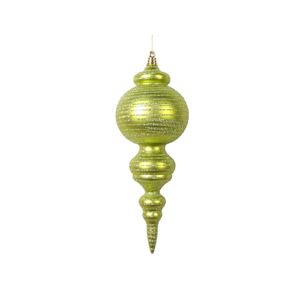Giselle Finial Ornament 10" Set of 2 Lime