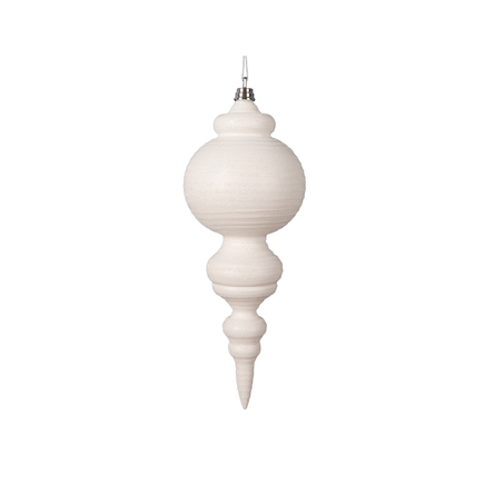 Giselle Finial Ornament 10" Set of 2 White