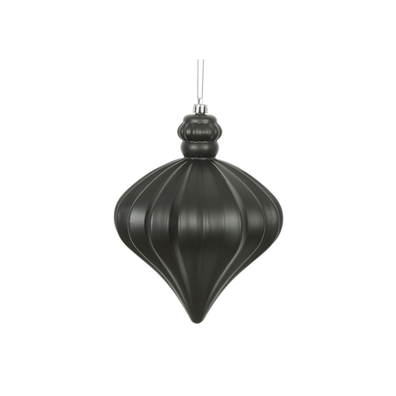 Isabel Onion Ornament 6" Set of 4 Black