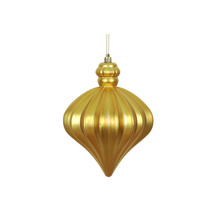 Isabel Onion Ornament 6" Set of 4 Gold