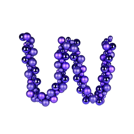 Jolie Ball Garland 6' Purple