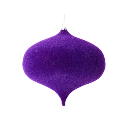 Soft Felt Onion Ornament 6" Set of 4 Purple
