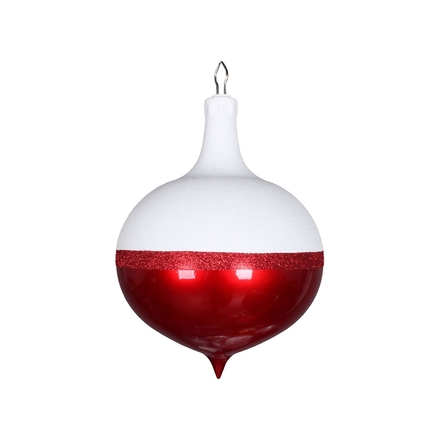 Neve Onion Drop Ornament 9" Red