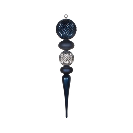 Paola Finial 26" Midnight/Silver