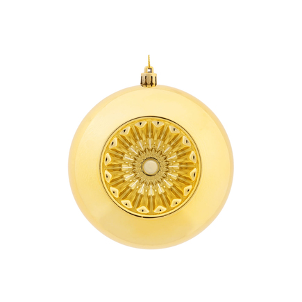 Solaris Ball Ornament 4.75" Set of 4 Gold