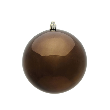 Truffle Ball Ornaments 4" Shiny Set of 6