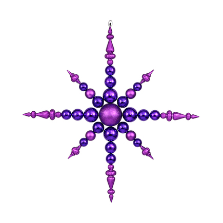 Venezia Snowflake 43" Purple