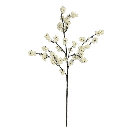 Iced Berry Branch 31" Set of 12 White