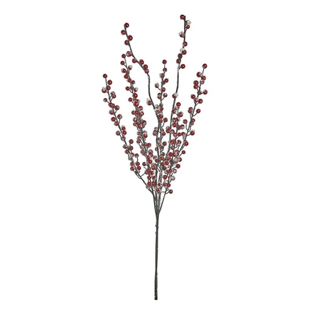 Snowy Berry Branch 32" Set of 6 Red