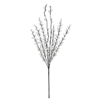 Snowy Berry Branch 32" Set of 6 White
