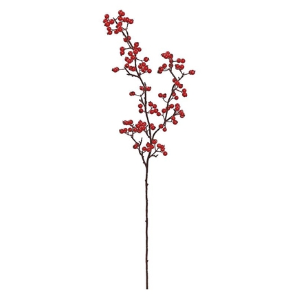 Hawthorn Berry Branch 36" Set of 6 Red