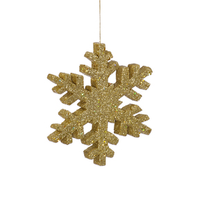 Outdoor Snowflake 12" Set of 2 Gold
