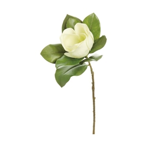 Real Touch Southern Magnolia Flower 27" Set of 6 Cream