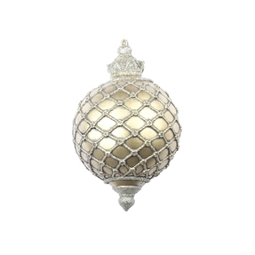 Adele Ball Ornament 11" Antique Gold