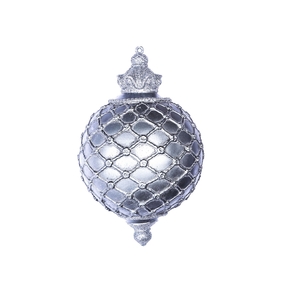 Adele Ball Ornament 11" Pewter