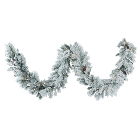 Snow Forest Garland LED 9' x 12"