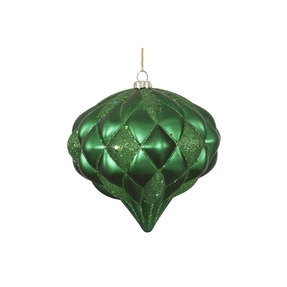 Calypso Ornament 5.7" Set of 2 Green