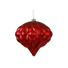 Calypso Ornament 5.7" Set of 2 Red