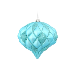 Calypso Ornament 5.7" Set of 2 Turquoise