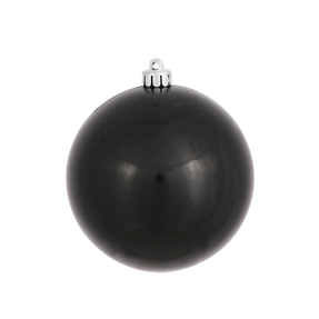 Black Ball Ornaments 3" Candy Finish Set of 12