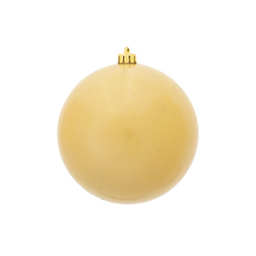 Champagne Ball Ornaments 6" Candy Finish Set of 4